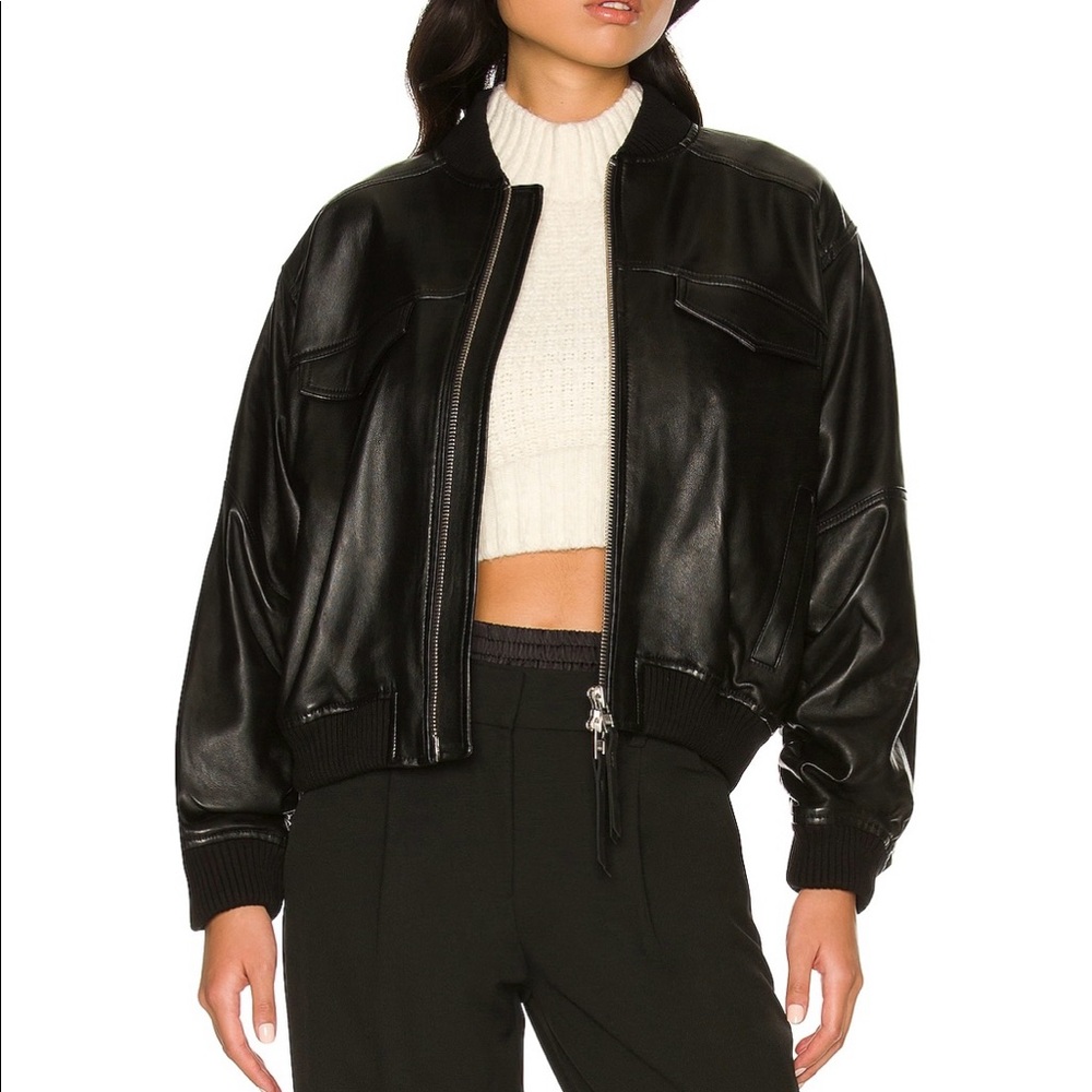 L’academie the Jo leather bomber
